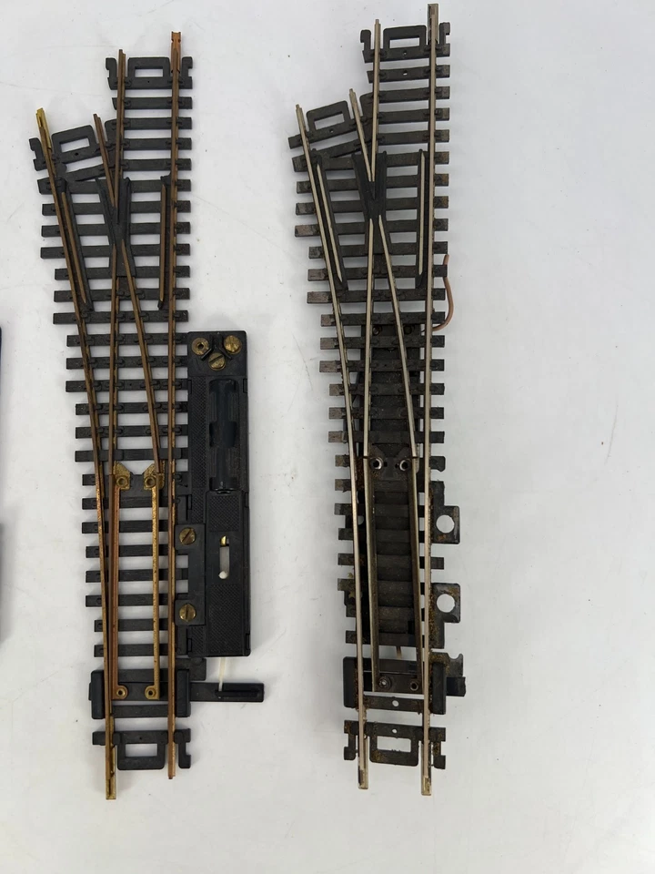 Atlas HO Scale Lot of 3 Switch Left Track Brass/Nickel Good Condition - Image 3 of 4