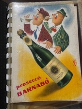 Materiale Pubblicitario Cartaceo PROSECCO BARNABO' - ILLUSTRATA SABI - RARA Vino