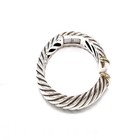 David Yurman 18K 14K Gold Sterling Cable Cuff Bracelet 6.5" Lot of 2 #S5631-2 — photo 6