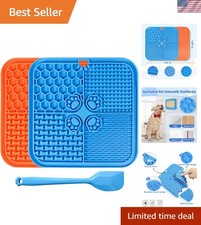 Interactive Pet Feeding Mats for Dogs Cats - 7.87" Lick Mats with Suction Cups