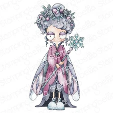 ODDBALL WINTER FAIRY-Stamping Bella Cling Rubber Stamp Craft-Snowflake-Holiday