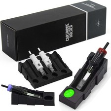 Tattoo Cartridge Needle Holder - 48 Pcs Assemble Stand Trays with Ink Cup Tat...