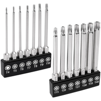 Mulwark Torx Bit Set 14-Teilig Magnetische S2 Stahl 3 Zoll T4-T40, 1/4
