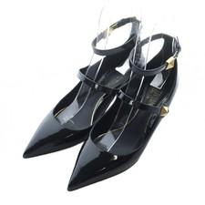 Valentino Pumps Pointed Toe Patent Calfskin Studs Strap