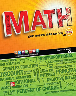 Glencoe Math, Course 2, Student Edition, Volume 1 (Math - Paperback NEW McGraw-H