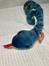 Ty Beanie Baby Hissy The Snake Mint Condition  FREE SHIPPING