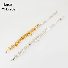 Flute 282 Professional Cupronickel C Key 16 Hole Flute Silver Plated With Case