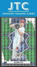 2022 Panini Mosaic Glenn Otto Green Mosaic RC Texas Rangers Rookie (EX)