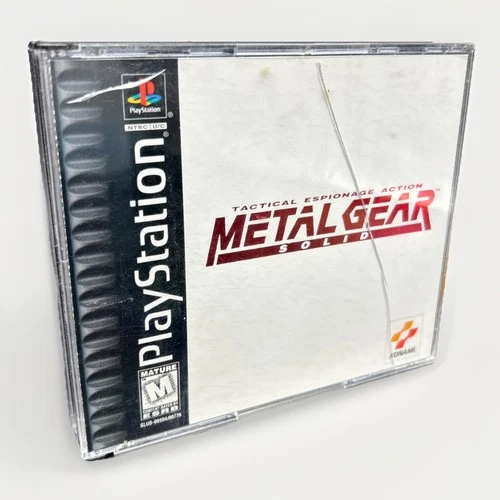 Metal Gear Solid Sony PlayStation 1 PS1 (1999) US Reg Card Black Label