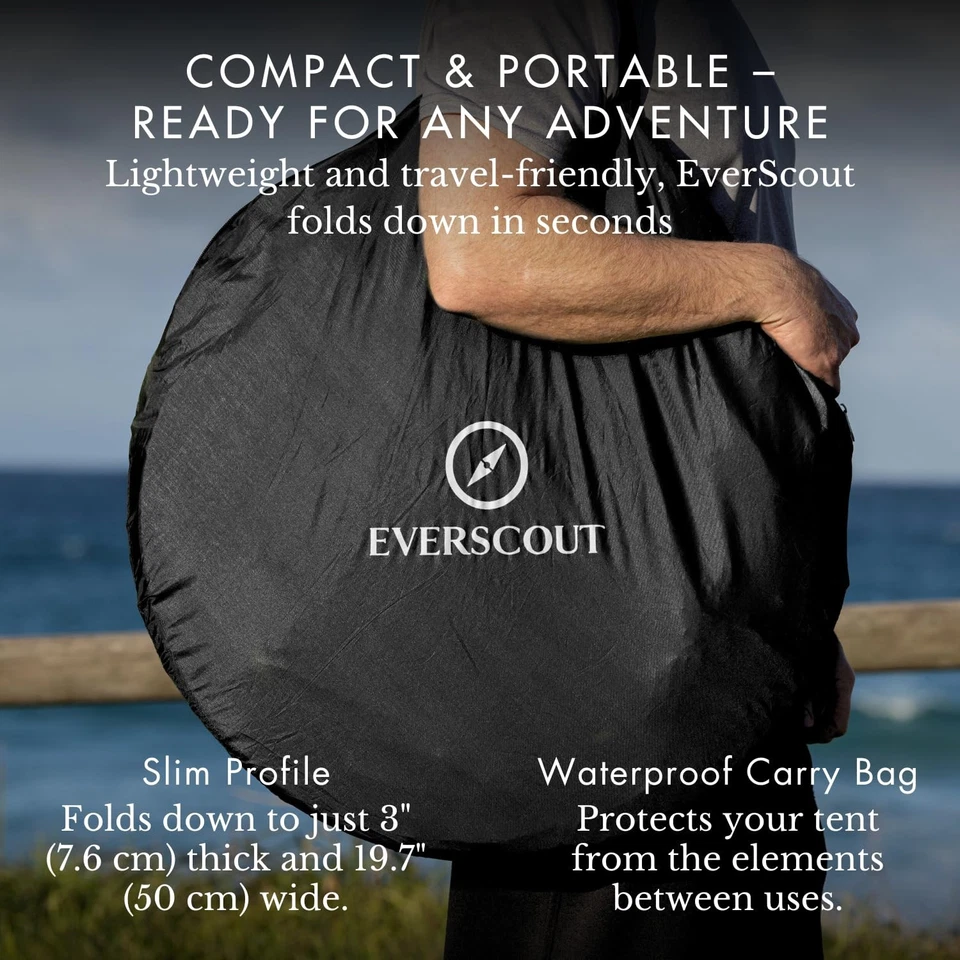 Tienda de privacidad emergente para inodoro portátil. Tienda de campaña para ducha o cambiador, agua-... Foto 4 de 4