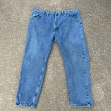 Wrangler Relaxed Blue Jeans Men’s (44x31) Med Wash 100% Cotton 97601VR SEE SPECS