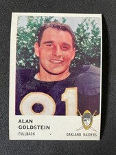 1961 Fleer Football Alan Goldstein #195 - Oakland Raiders - EX