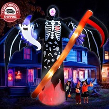 Fantasma Inflable Gigante 3,6 m con Luces LED...