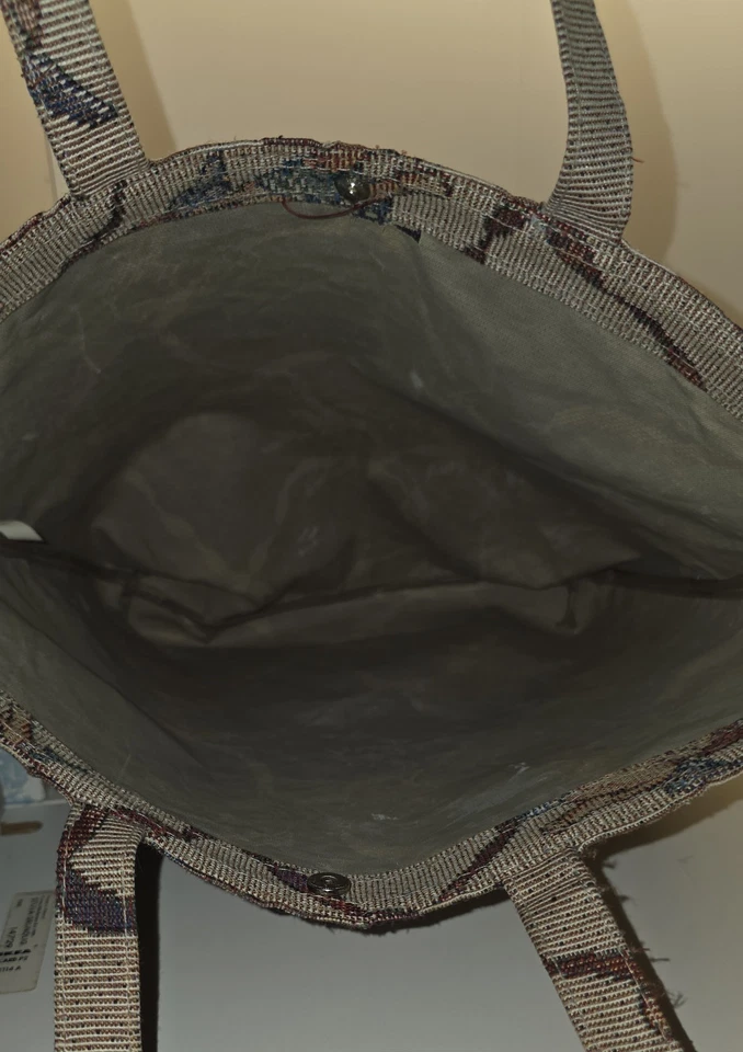 ВИНТАЖНЫЙ херувим ангел гобелен холст бежевый сумка с короткими ручками 13 X 13 с MatchingBible сумка - Изображение 3 из 4