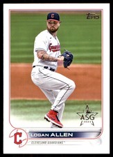 Logan Allen 2022 Topps #604 Guardians MLB READ FREE SHIPPING AutographDen