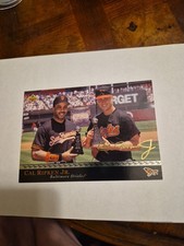 CAL RIPKEN JR & BONDS 1996 UPPER DECK COLLECTION JUMBO GOLD FOIL SIGNATURE #2