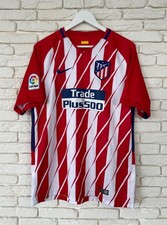 Atletico Madrid Spain 2017/2018 Nike Home Shirt Jersey Men's Size L