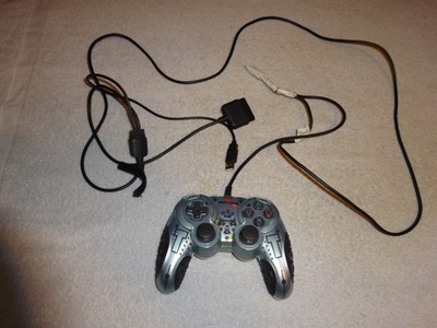 Nyko Airflo XL Blue Controller USB And PS2 Adapter Cords untested cord taped!!!!