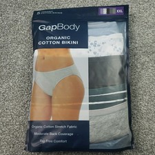 GapBody Organic Cotton Bikini Womens Tag Free Size XXL 16-18 Open Package