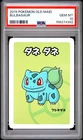 2019 POKEMON OLD MAID BULBASAUR PSA 10