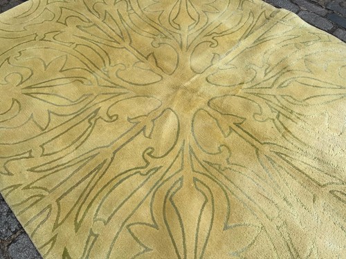 A DAZZLING OLD HANDMADE TRADITIONAL INDIAN ORIENTAL SYNTHETIC RUG(240 x 170 cm)* - Picture 5 of 13