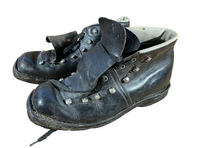 GRENOBLE Vintage Leather Cross Country Ski Boots Kandahar Binding EU44 US10 KL24
