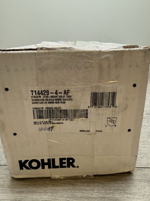 #ad Kohler T14429 4 AF Purist Deck Mount Bath Valve Trim French Gold *Scratches* $174.99