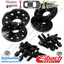 Spurplatten schwarz VA 30mm & HA 40mm u.a.: VW Tiguan Allspace BJ2 BW2 17-25