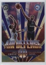2021-22 Panini Donruss Optic Air Defense Purple Prizm Joel Embiid #5 0w2r