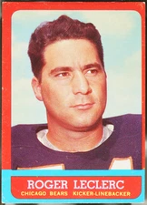 1963 Topps Football Roger LeClerc #64 VG