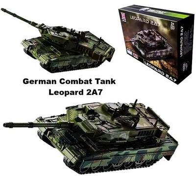 2x KMW KNDS Leopard 2A7 BW German Army Kampfpanzer Panzer Combat Tank Bricks BAG