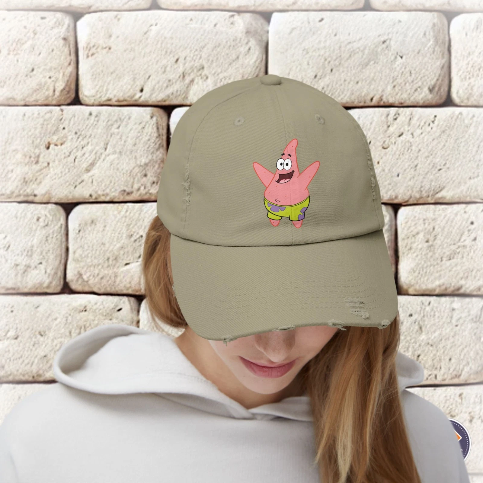 Patrick Star Unisex Distressed Cap