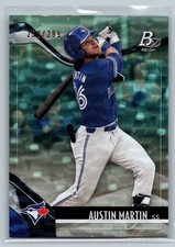2021 Bowman Platinum Austin Martin #TOP-90 Top Prospects Foilboard /299 Toronto