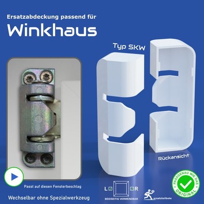 Fenster Abdeckkappen passend für Winkhaus-Scherenlager SKW, Sicherungskappe NEU