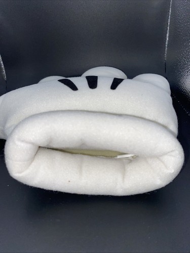 Disney Parks White Mickey Mouse Glove Plush Hand Costume Adult M 11” - Picture 2 of 6