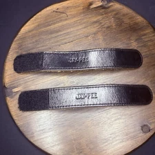 Jay-Pee Leather Belt Keeper - 2 Pack Hook & Loop Closure High Gloss 1"x 7.5"