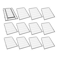 16 Panels 40 x 27 inch Dog Playpen Crate Fence Pet PlayPen Exercise Cage