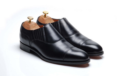 Herring Shoes x Cheaney Black Lazyman Shoes - `Disraeli` UK 8,5 F US 9,5 EU 42,5