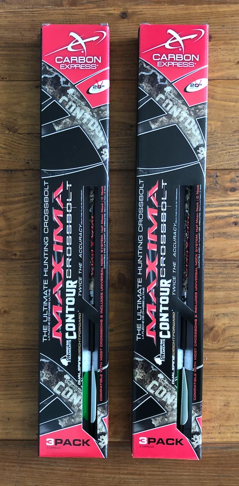 20 Inch Crossbow Bolts Carbon Express 51182 Maxima Contour 20"   ( 6 - Bolts ) - Image 2 of 4