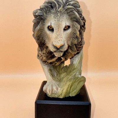 彫刻・オブジェ Mill Creek Studios SoulMate Mill Creek Studios Lion Savage Heart Carved Sculpture By Stephen