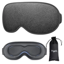 Vynix Sleep Mask for Men Women - 100% Blackout Eye Masks for Sleep Zero Press...