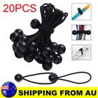 20PCS Elastic Ball Rope Bungee Cord Tarp Tie Down Strap Camping Tent Luggage AU