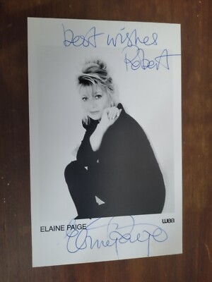 Elaine Paige signiertes 6 x 4 Foto 
