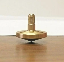 METAL SPINNING TOP * SOLID BRASS * MADE IN THE USA* FREE SHIPPING* HIGH QUALITY*