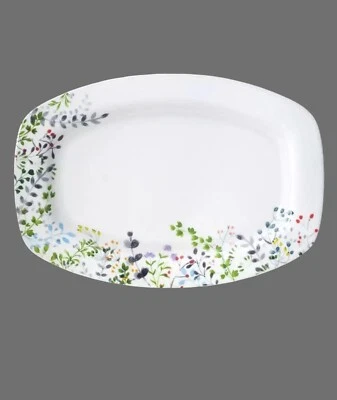 NEW Mikasa Tivoli Garden Dinner Platter Tray Serving Plate 14 x 10" Bone China