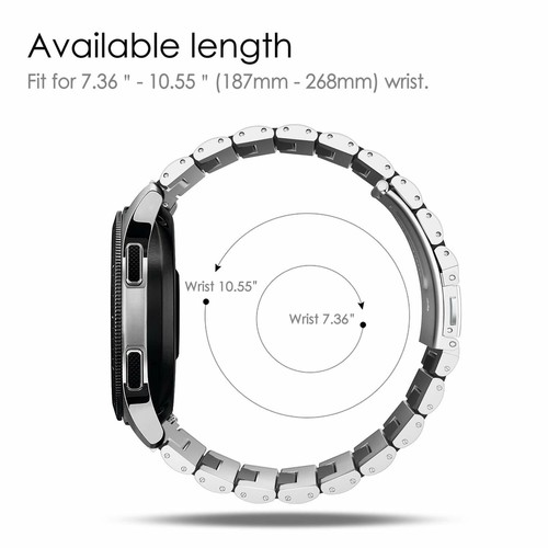 Reloj para Samsung Gear S3 Frontier/S3 Classic/Galaxy 46 mm correa de acero inoxidable - Imagen 5 de 24