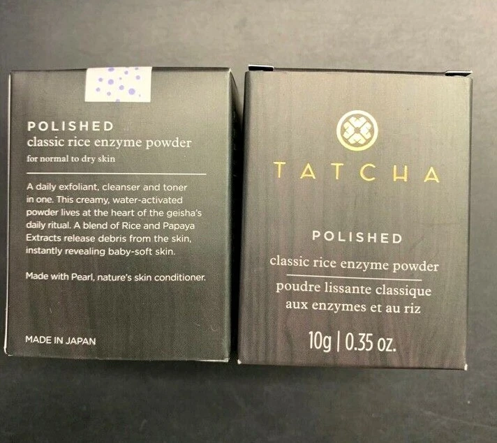 2X TATCHA polished classic rice enzyme powder 10g 0.35 OZ Ea. IN THE BOX - Image 2 of 4
