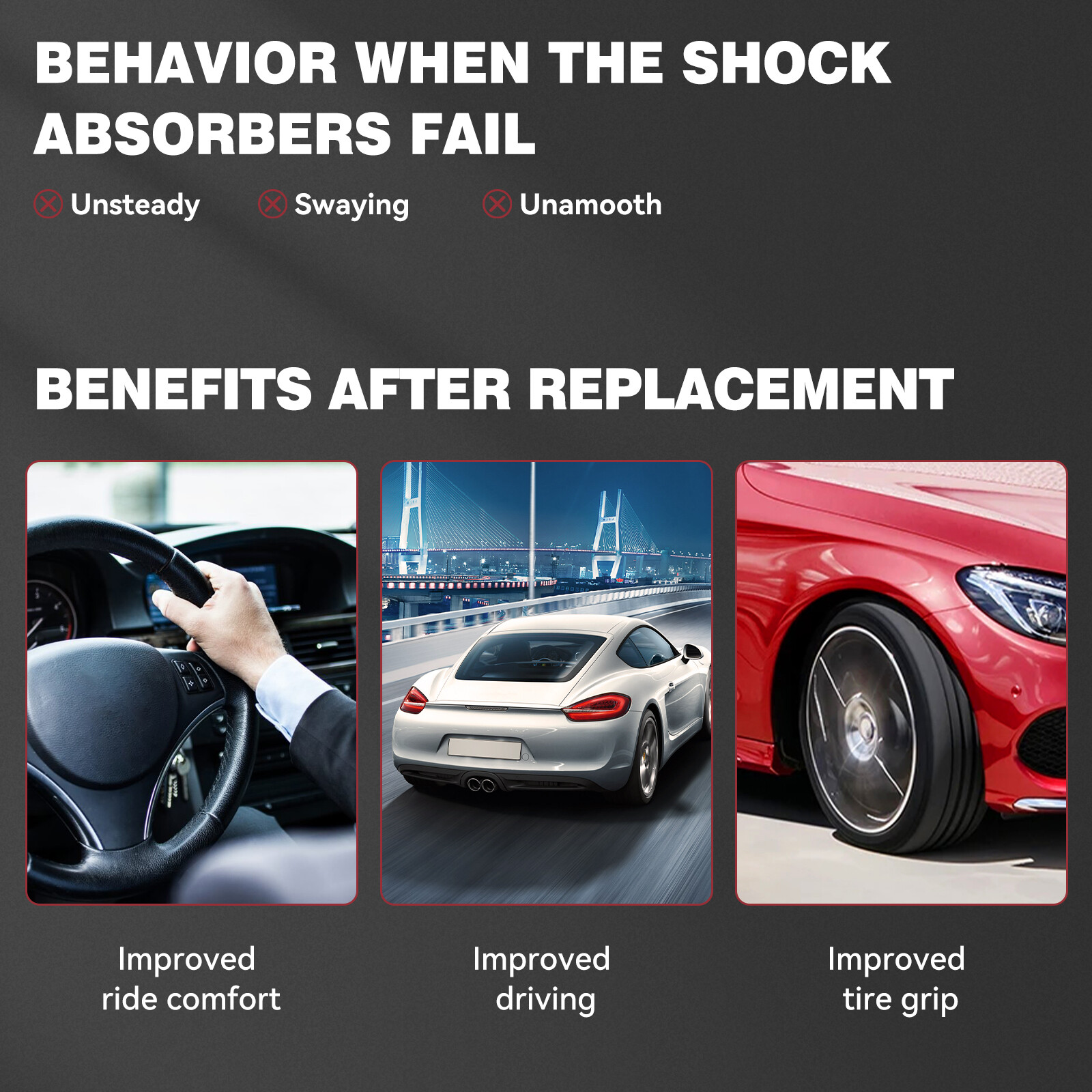 2 Front Complete Strut Coil Spring For Honda Accord 2013 2014 2015 2016 2017