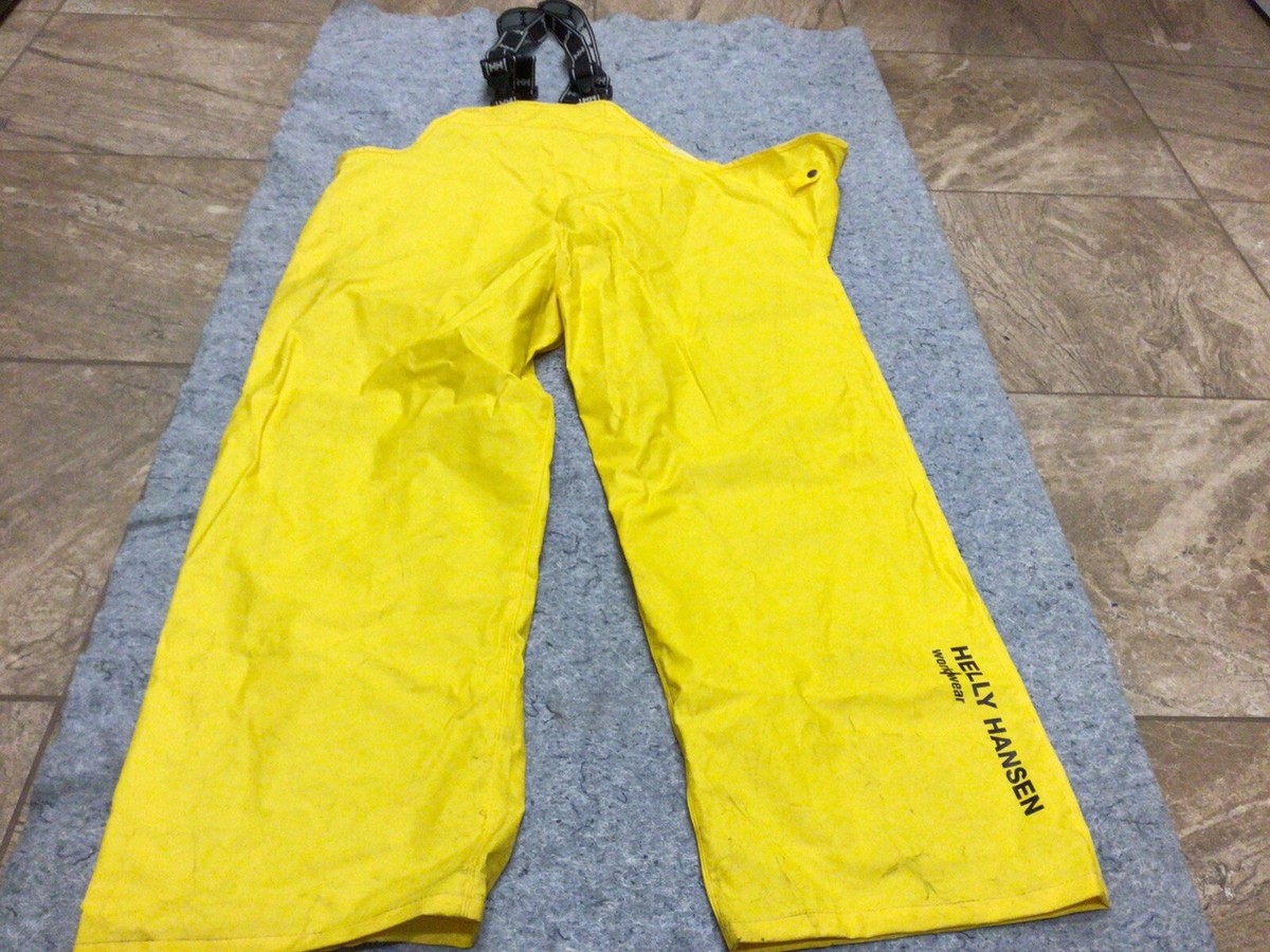 HELLY HANSEN WORKWEAR WADERS/WATERPROOF OVERALL 2XL YELLOW