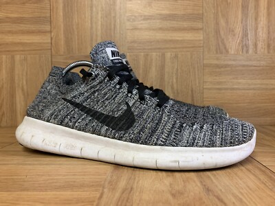 RARE🔥 Nike Free RN Flyknit Black Gray White OREO Women's Shoes